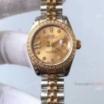 Upgraded Version Rolex Lady Datejust Replica Watch - 2-Tone Star Diamond 26mm